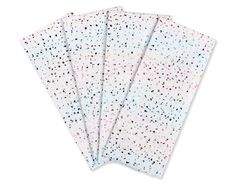 Rainbow Confetti Tissue Paper, 4 Sheets Image 1