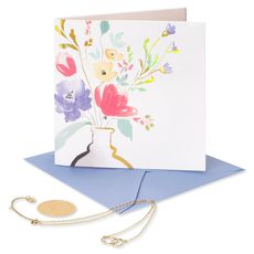 Celebrating You Birthday Greeting Card with Necklace Image 4