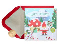 Merry Times Ahead Happy Holidays Greeting Card
