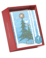 Peace and Happiness Snowbird Christmas Boxed Cards, 20-Count Image 6