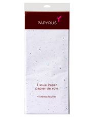 White Tissue Paper with Blue Polka Dots, 4-Sheets Image 5