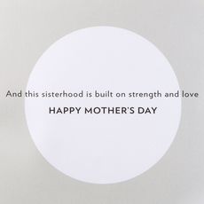 Sisterhood is Built on Strength Mother's Day Greeting Card Image 3