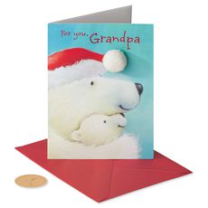 Best Grandpa in the World Christmas Greeting Card for GrandpaImage 4