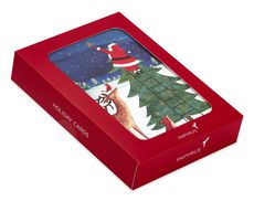 Santa Reaching for Holiday Star Holiday Boxed Cards - Glitter Free, 14-Count Image 6