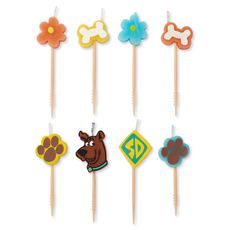 Scooby-Doo Cake Topper Birthday Candles, 8-Count Image 1