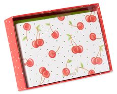 Cherries Boxed Blank Note Cards with Envelopes 12-CountImage 3