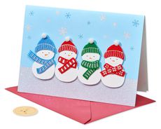 Warmest Wishes Snowmen Holiday Boxed Cards, 8-Count Image 5