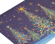 Magical Row of Holiday Christmas Trees Holiday Boxed Cards, 14-Count Image 4