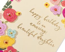 Joy Love And Laughter Birthday Greeting Card for DaughterImage 4