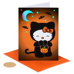 Sweet Treats Hello Kitty Halloween Greeting Card