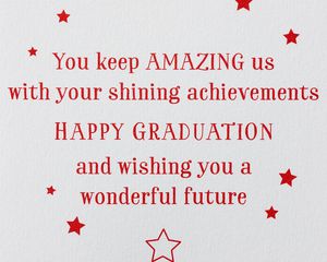 Shining Achievements Graduation Greeting Card