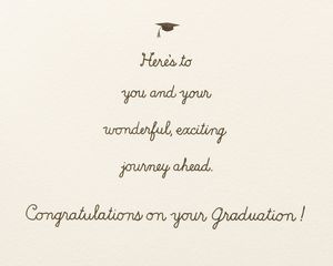 Exciting Journey Ahead Graduation Greeting Card