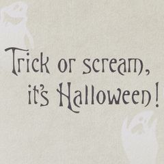 Trick or Scream Nightmare Before Christmas Halloween Greeting Card
