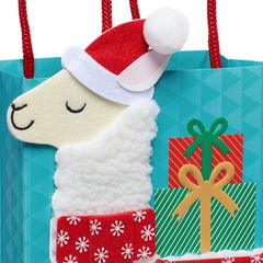 Llama Medium Holiday Gift Bag with Tissue Paper, 1 Bag, 8 Sheets
