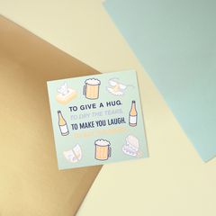 Hug Greeting Card - Support, Thinking of You, Encouragement