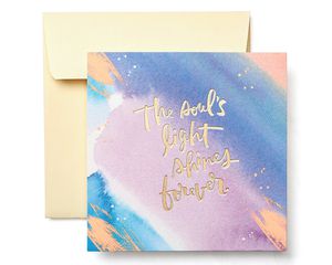 Religious Soul's Light Sympathy Greeting Card