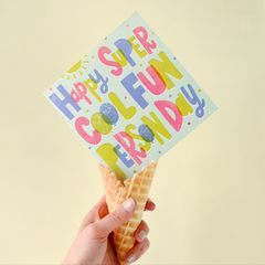 Super Cool Birthday Greeting Card for Kids