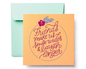 Friends Greeting Card for Her - Birthday, Thinking of You, Encouragement, Friendship, Thank You