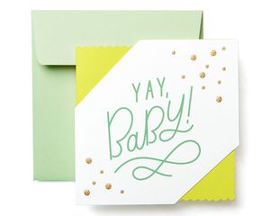 Yay New Baby Congratulations Greeting Card