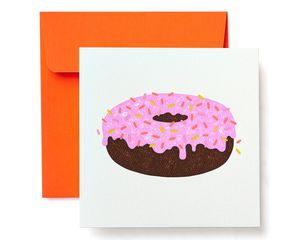 Doughnut Blank Card - Birthday, Friendship, Thinking of You