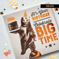 Bear Birthday Greeting Card 