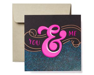 You & Me Greeting Card - Romantic, Thinking of You, Anniversary