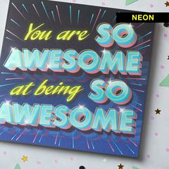 Awesome Greeting Card for Kids - Birthday, Thinking of You, Thank You, Friendship, Encouragement, Congratulations