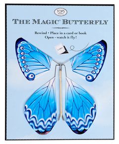 TOPS Malibu Blue Magic Flying Butterfly