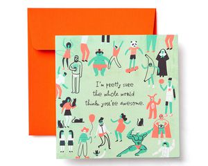 Awesome Greeting Card  - Birthday, Thank You, Thinking of You, Congratulations