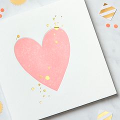 Heart Blank Card - Birthday, Friendship, Thinking of You, Anniversary, Wedding