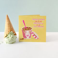 Rocky Road Greeting Card - Support, Thinking of You, Encouragement