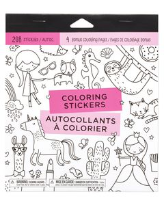 Coloring Sticker Sheets, 208-Count