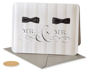 Mr. And Mr. Wedding Greeting Card 