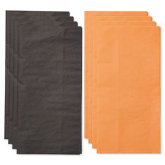 Orange and Black Halloween Tissue Paper, 8-Sheets