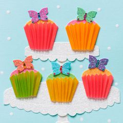 Butterfly Cupcakes Birthday Greeting Card