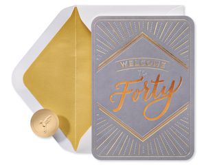 Forty Looks Good on You 40th Birthday Greeting Card