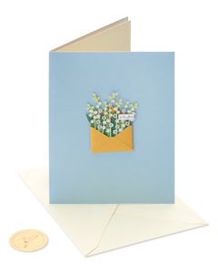 Flowers Friendship Blank Greeting Card