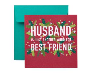 Best Friend Christmas Card for Husband