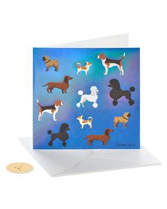 Dogs Blank Greeting Card 