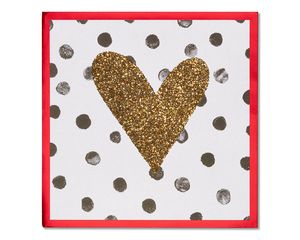 Polka Dot Heart Valentine's Day Card 
