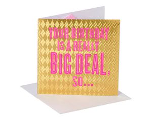 Big Deal Pop-Up Birthday Card with Music