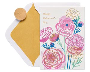 Flowers Valentine's Day Greeting Card 