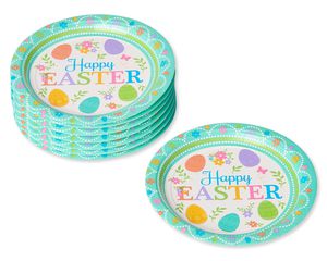 Lovely Easter Paper Dessert Plates, 8-Count