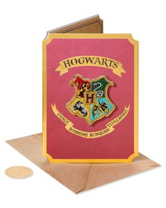 Hogwarts Patch Harry Potter Blank Greeting Card 