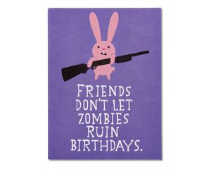 funny zombie birthday card