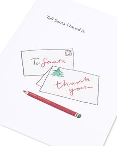 thanks, santa christmas card