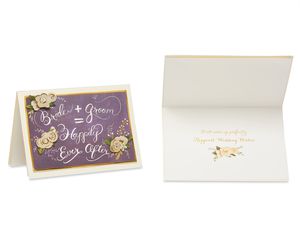 Fashionable Wedding Greeting Card Bundle, 3-Count
