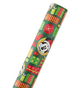 Mickey Mouse Christmas Wrapping Paper, 40 Total Sq. Ft.