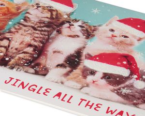 Deluxe Kitten Christmas Boxed Cards and Red Envelopes, 14-Count