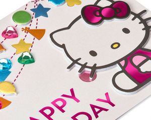 Hello Kitty Gift Bag with Card and Tissue Paper, Hello Kitty Birthday, 3-Count